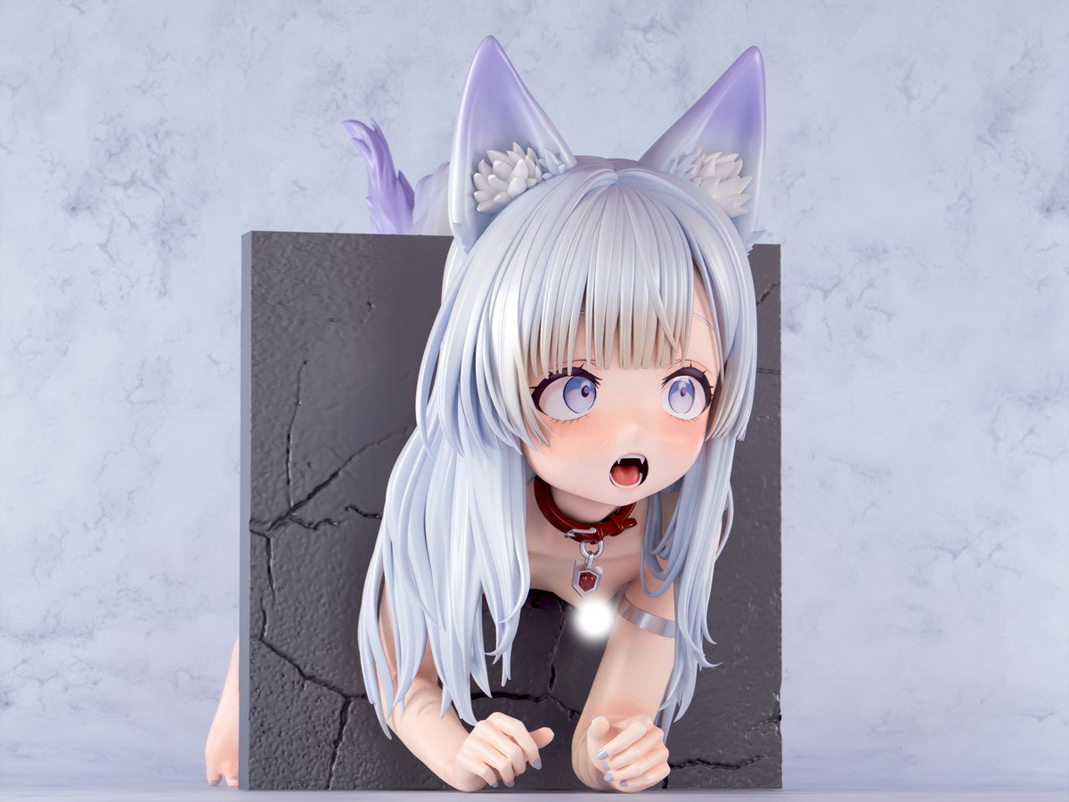 インサイトオリジナル「肉感少女 壁尻 ちび狐娘 こまち」のフィギュア画像