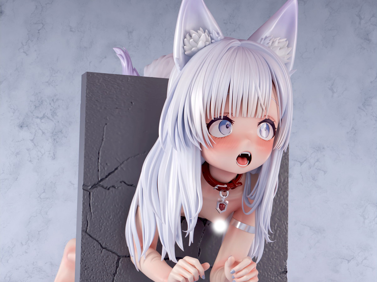 インサイトオリジナル「肉感少女 壁尻 ちび狐娘 こまち」のフィギュア画像