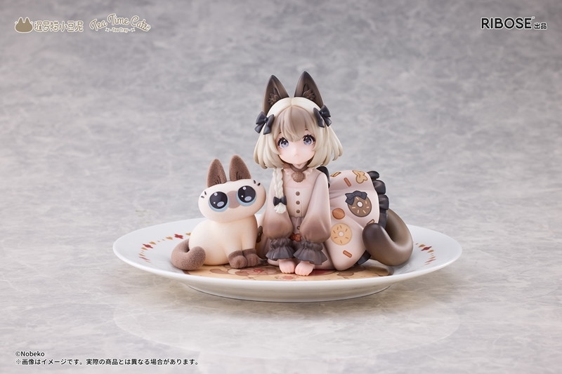 「DLCシリーズ ティータイムキャッツ×シャム猫あずきさん 友情コラボ限定セット」のフィギュア画像
