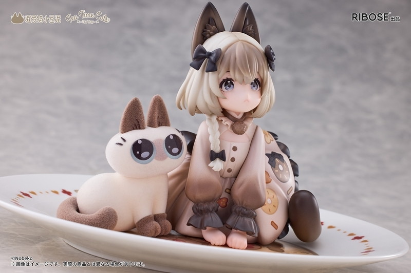 「DLCシリーズ ティータイムキャッツ×シャム猫あずきさん 友情コラボ限定セット」のフィギュア画像