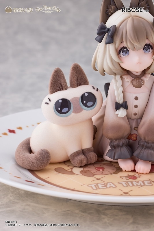 「DLCシリーズ ティータイムキャッツ×シャム猫あずきさん 友情コラボ限定セット」のフィギュア画像