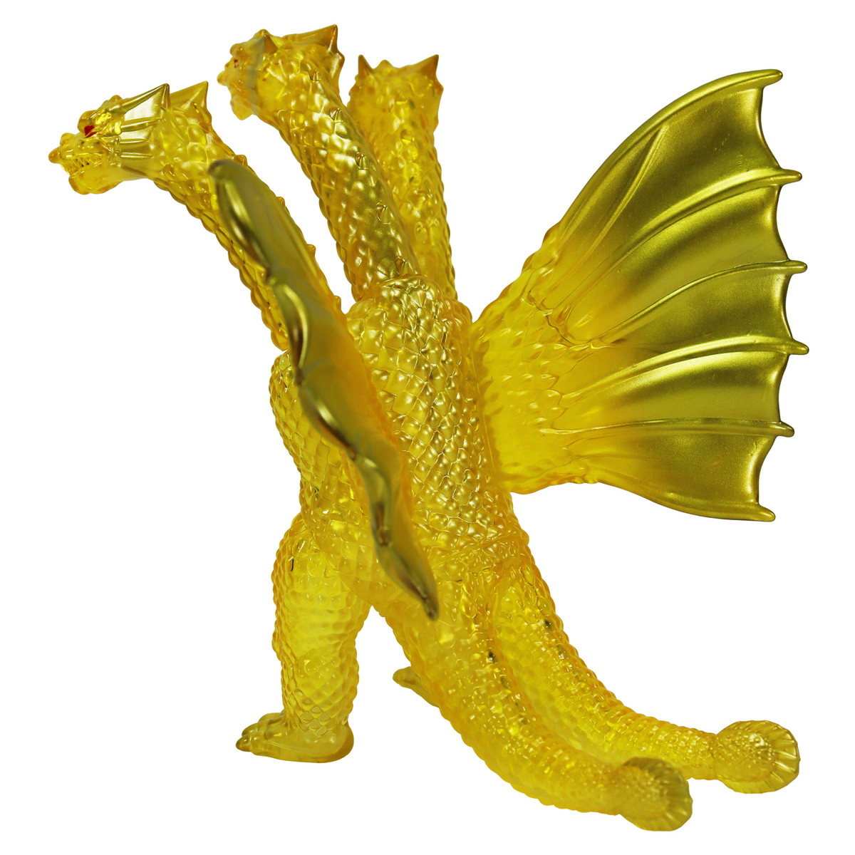 ゴジラ「CCP ミドルサイズシリーズ ゴジラEX 第11弾 キングギドラ(1991) クリアイエロー Ver.」のフィギュア画像