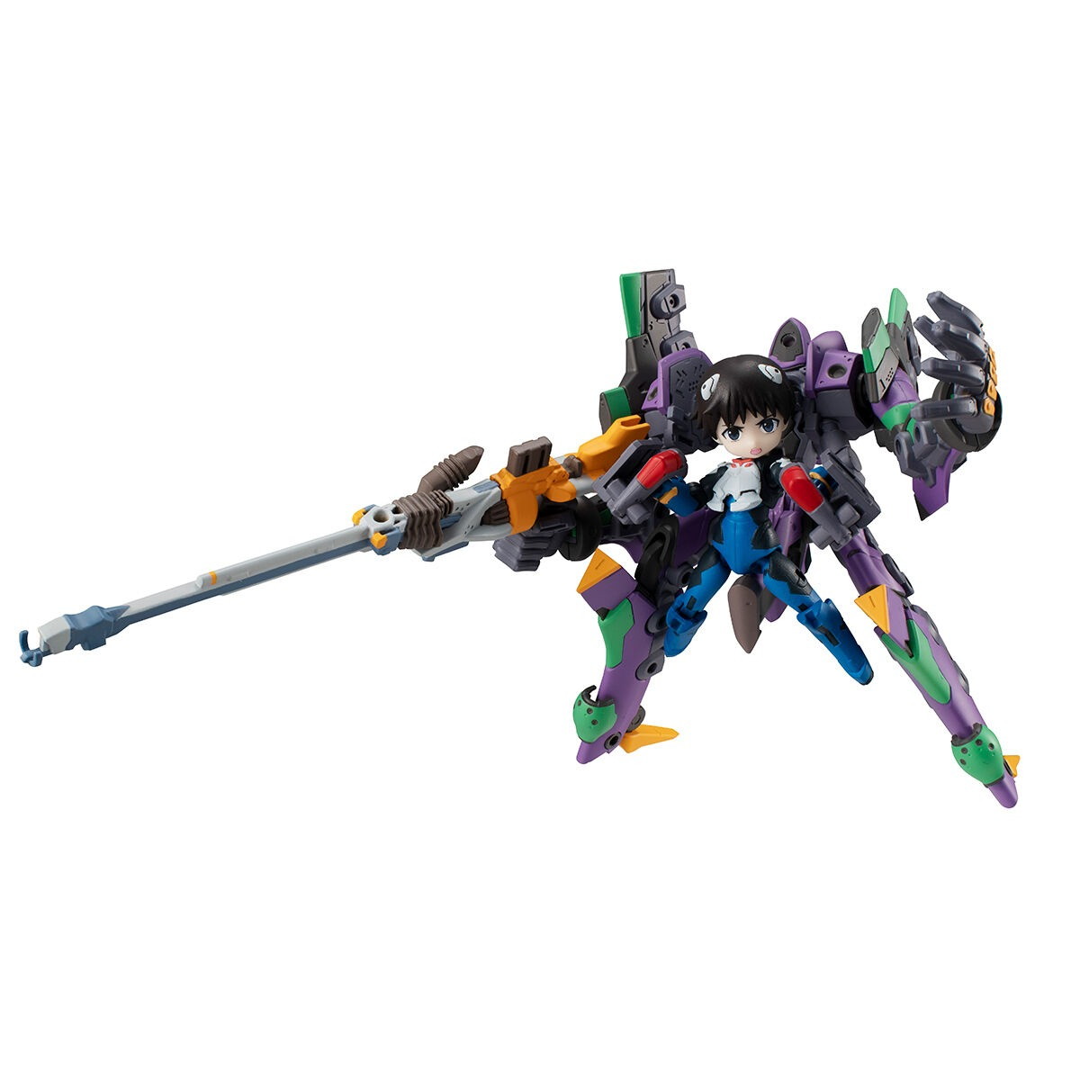 ヱヴァンゲリヲン新劇場版「デスクトップアーミー 碇シンジ&エヴァンゲリオン初号機」のフィギュア画像