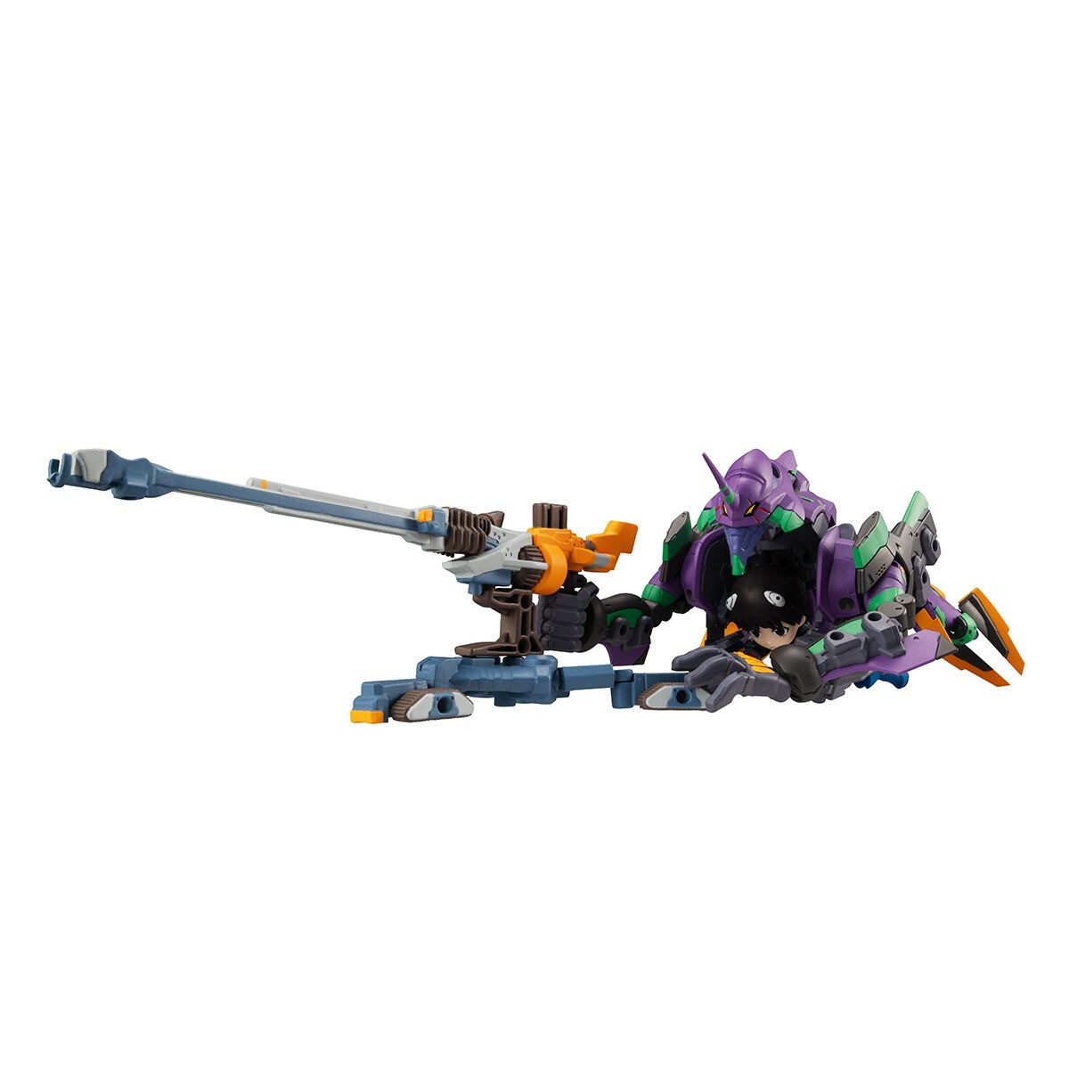 ヱヴァンゲリヲン新劇場版「デスクトップアーミー 碇シンジ&エヴァンゲリオン初号機」のフィギュア画像