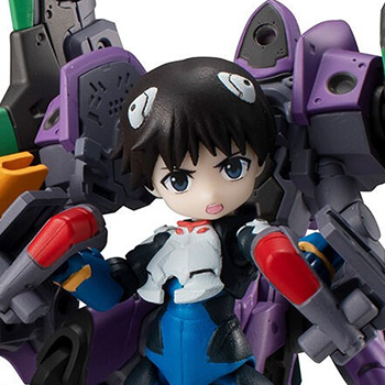 ヱヴァンゲリヲン新劇場版「デスクトップアーミー 碇シンジ＆エヴァンゲリオン初号機」のフィギュア