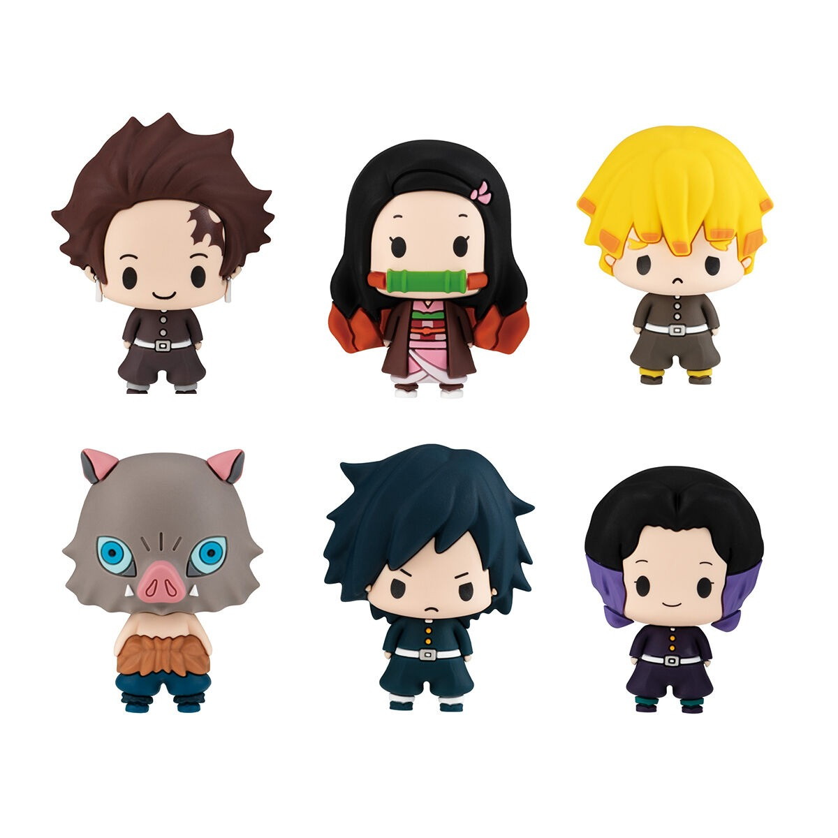 鬼滅の刃「ちょこりんコレクション 鬼滅の刃 セット」のフィギュア画像