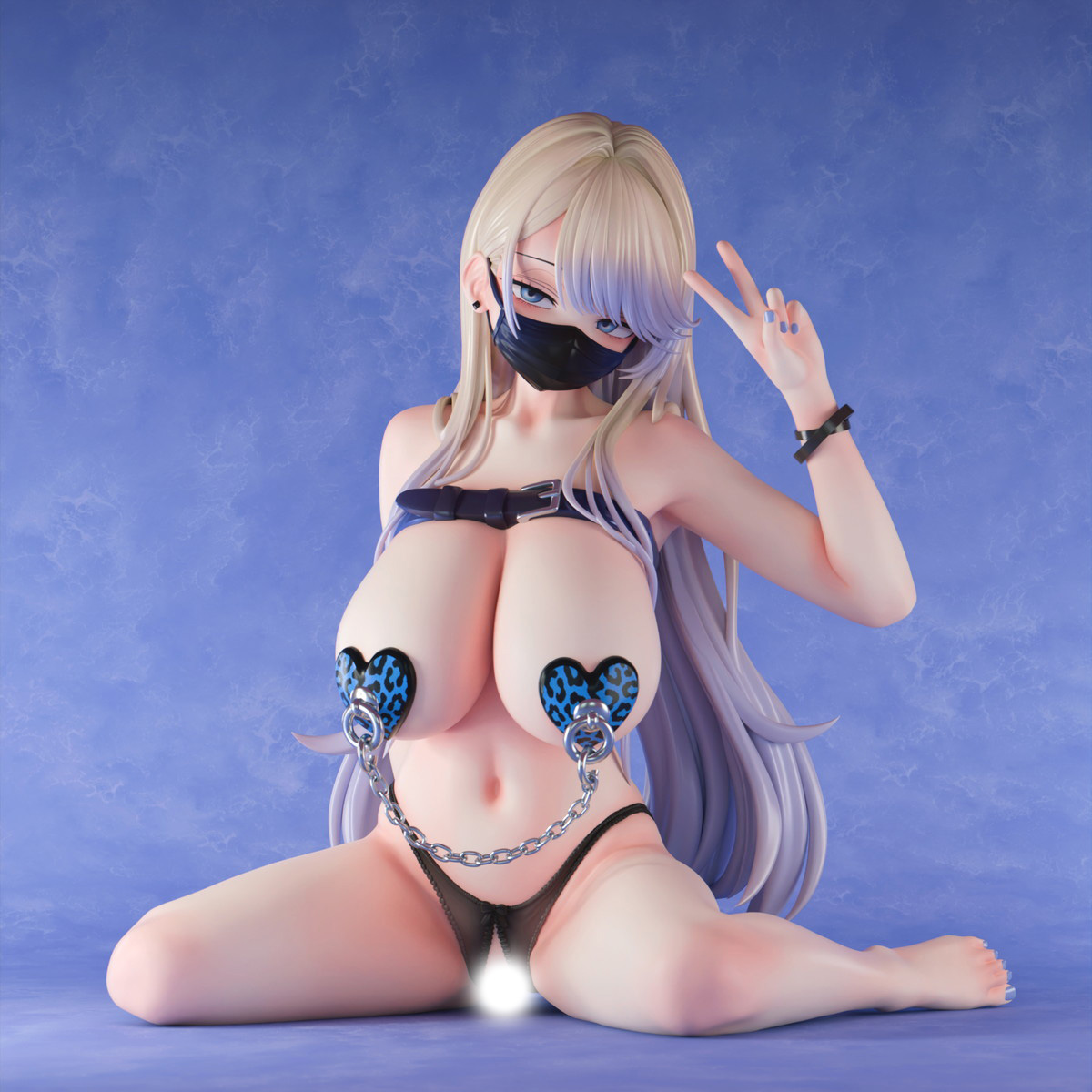 インサイトオリジナル「肉感少女 黒マスクギャルちゃん 鴉宮らいな」のフィギュア画像
