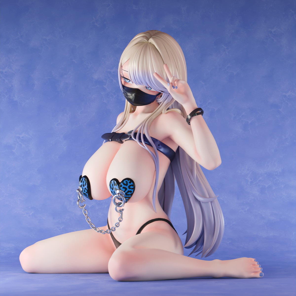 インサイトオリジナル「肉感少女 黒マスクギャルちゃん 鴉宮らいな」のフィギュア画像