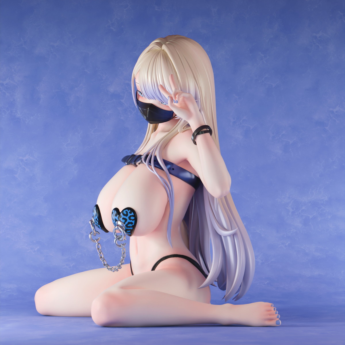 インサイトオリジナル「肉感少女 黒マスクギャルちゃん 鴉宮らいな」のフィギュア画像