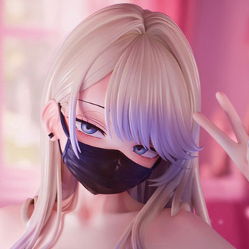 インサイトオリジナル「肉感少女 黒マスクギャルちゃん 鴉宮らいな」のフィギュア