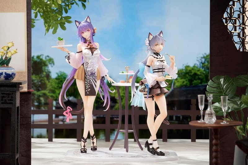 VSINGER「洛天依&墨清弦 不思議のティーブレイク Ver. 2体セット」のフィギュア画像