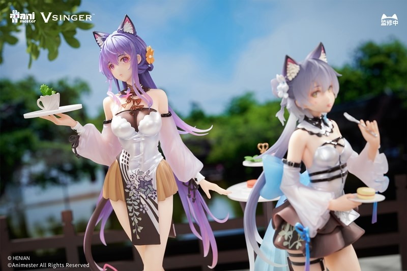VSINGER「洛天依&墨清弦 不思議のティーブレイク Ver. 2体セット」のフィギュア画像