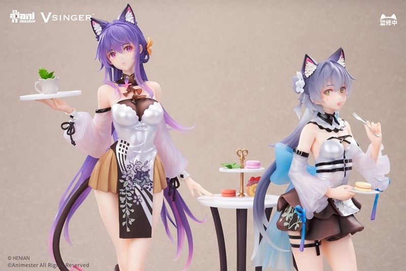 VSINGER「洛天依&墨清弦 不思議のティーブレイク Ver. 2体セット」のフィギュア画像