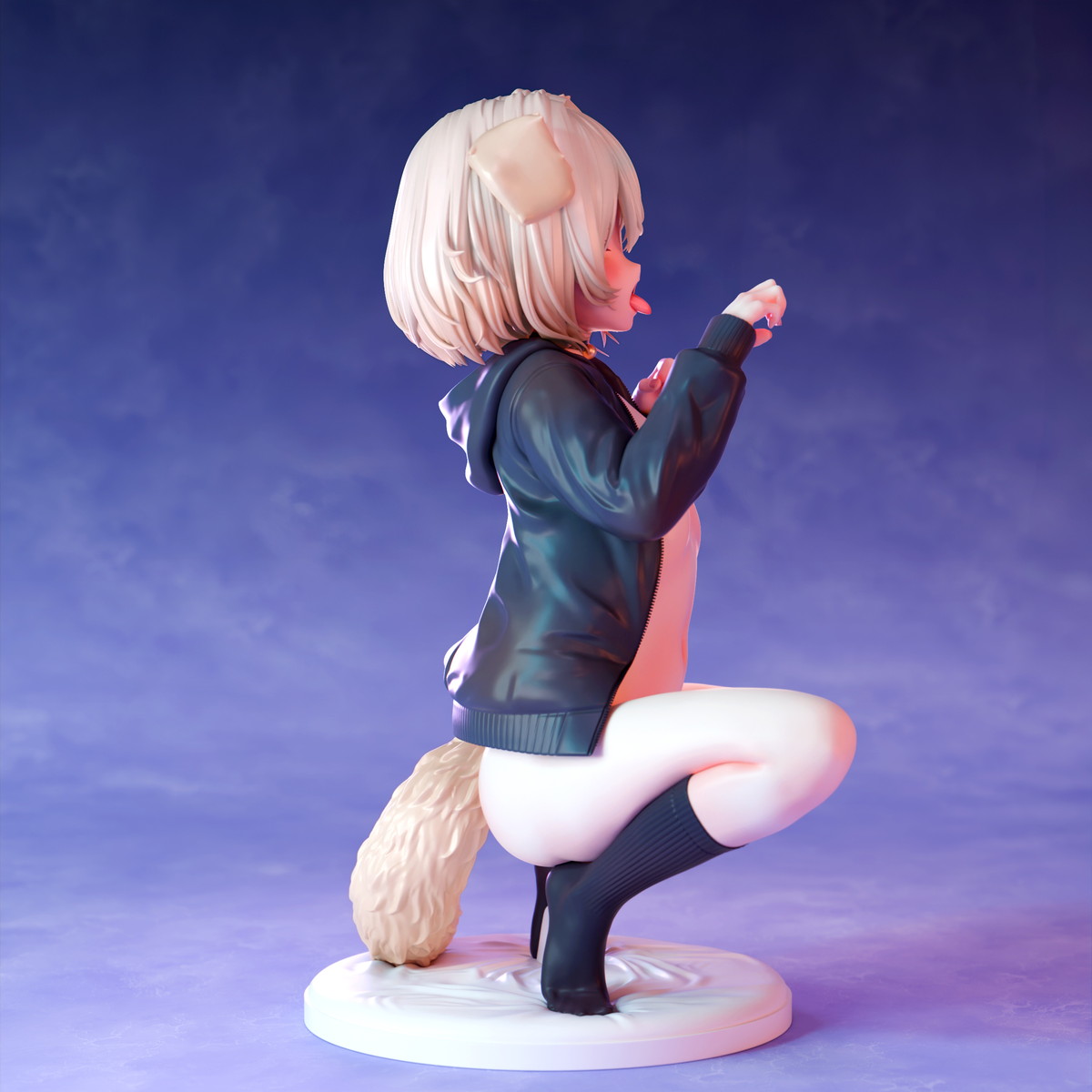 インサイトオリジナル「肉感少女 ちび犬娘 犬飼いちる」のフィギュア画像