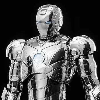 インフィニティ・サーガ「DLX アイアンマン・マーク2（クローム・エディション）」のフィギュア