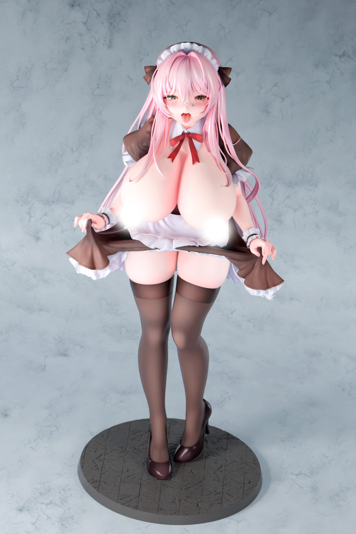 カノラユ氏オリジナルイラスト「ご奉仕メイドの清瀬めぐみさん えちえちver.」のフィギュア画像