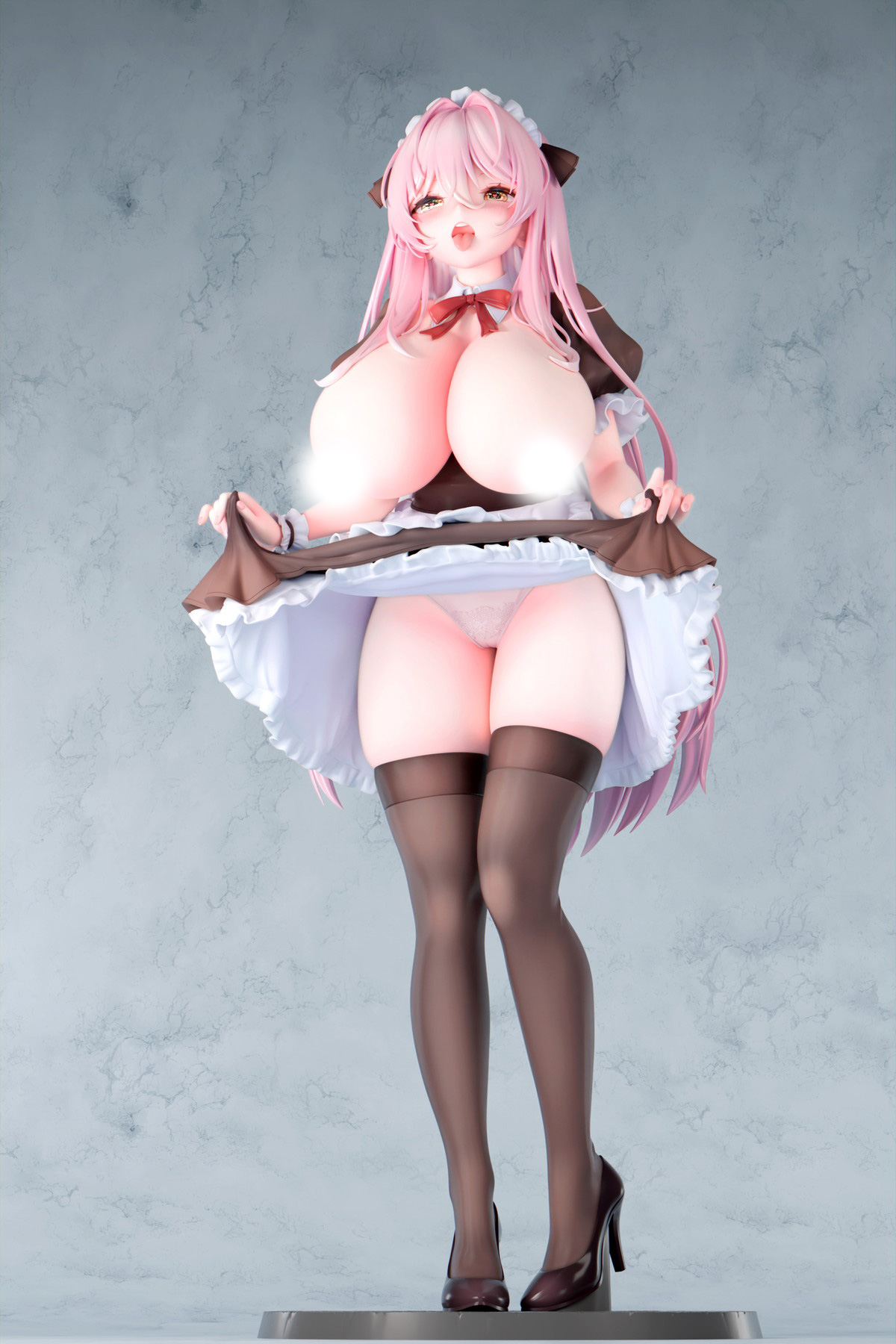 カノラユ氏オリジナルイラスト「ご奉仕メイドの清瀬めぐみさん えちえちver.」のフィギュア画像