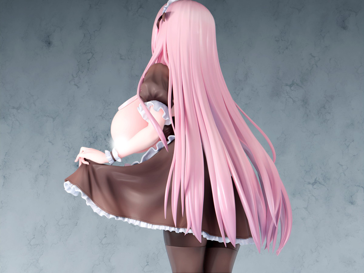 カノラユ氏オリジナルイラスト「ご奉仕メイドの清瀬めぐみさん えちえちver.」のフィギュア画像