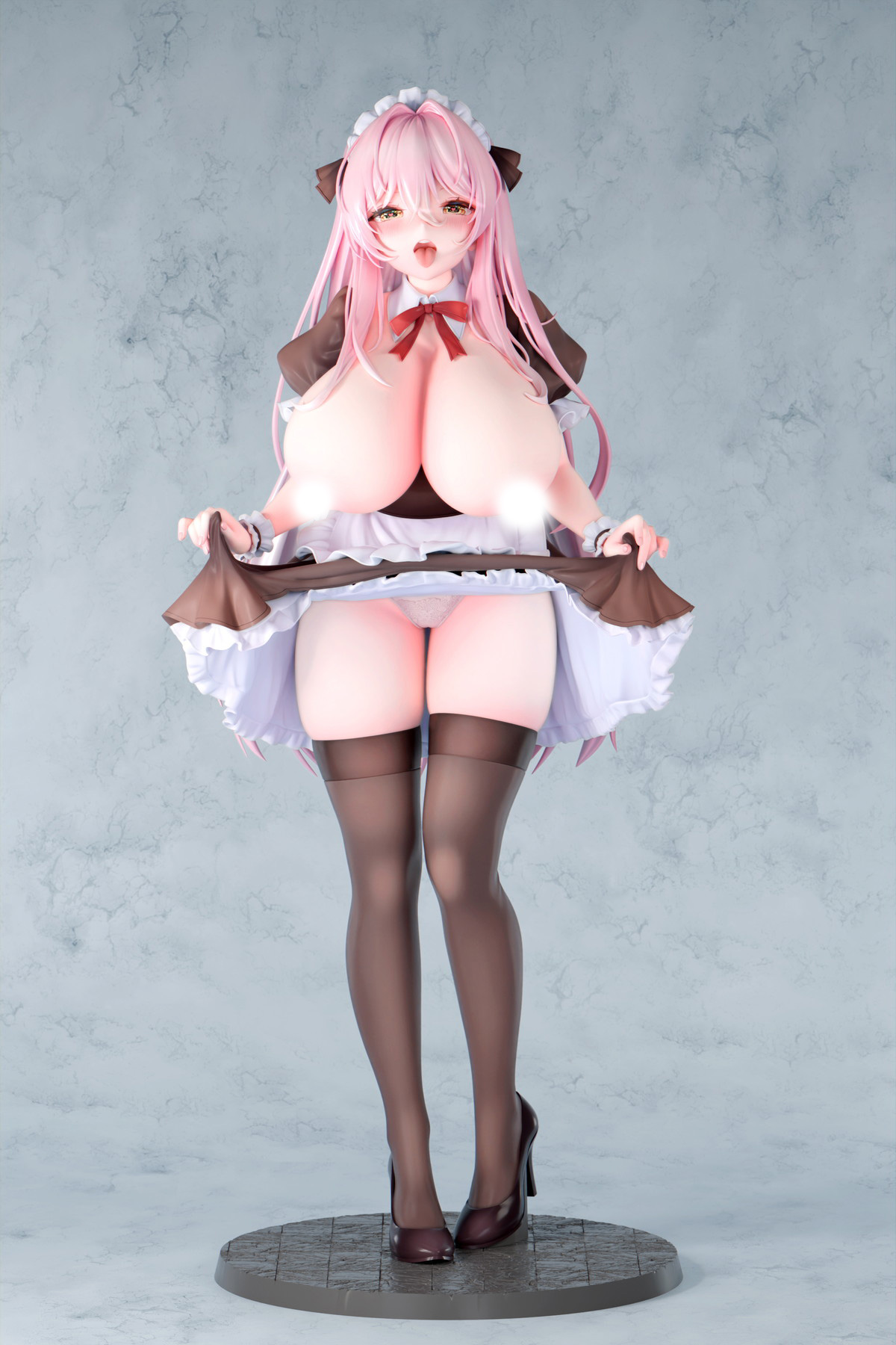 カノラユ氏オリジナルイラスト「ご奉仕メイドの清瀬めぐみさん えちえちver.」のフィギュア画像