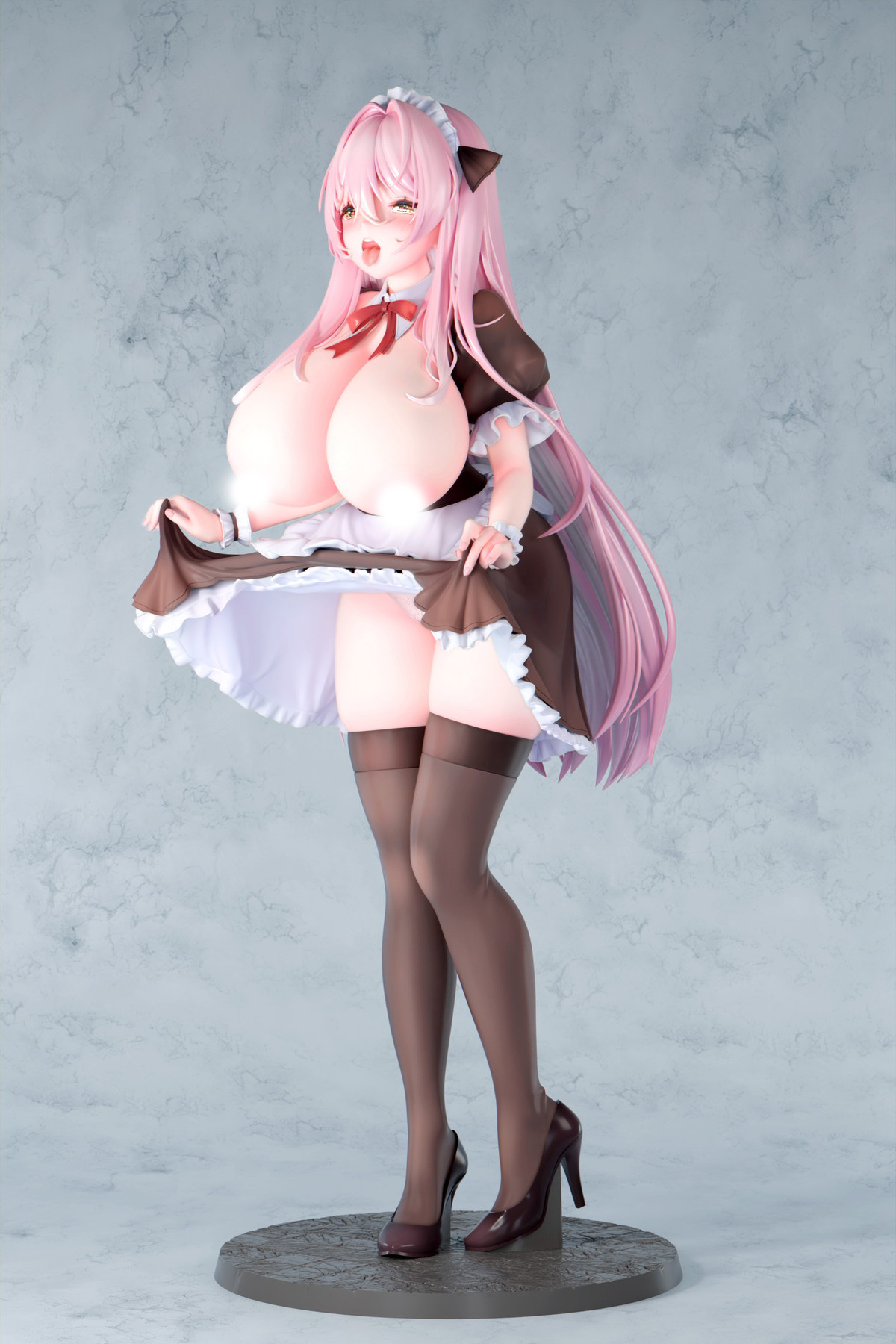 カノラユ氏オリジナルイラスト「ご奉仕メイドの清瀬めぐみさん えちえちver.」のフィギュア画像