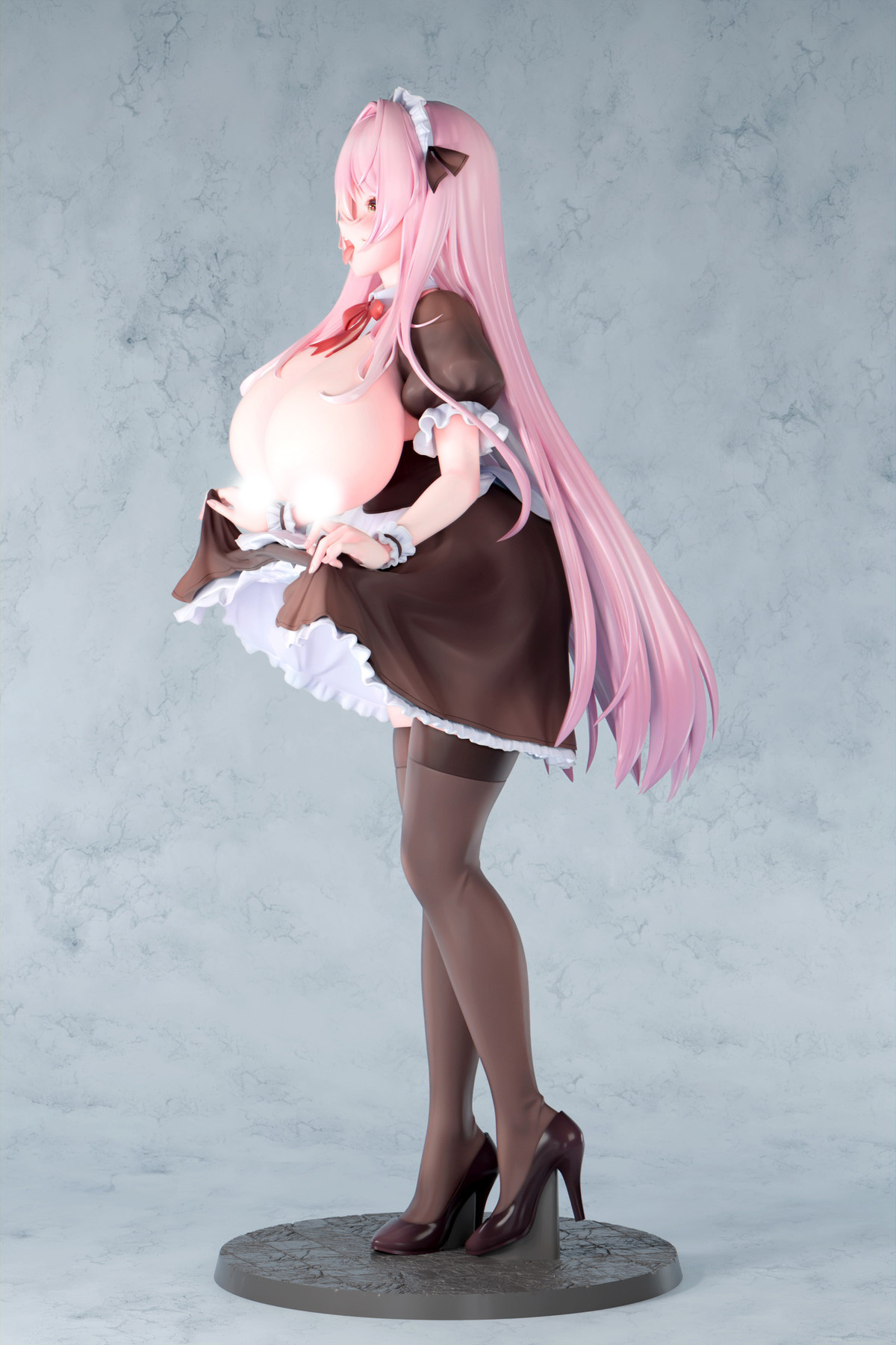 カノラユ氏オリジナルイラスト「ご奉仕メイドの清瀬めぐみさん えちえちver.」のフィギュア画像