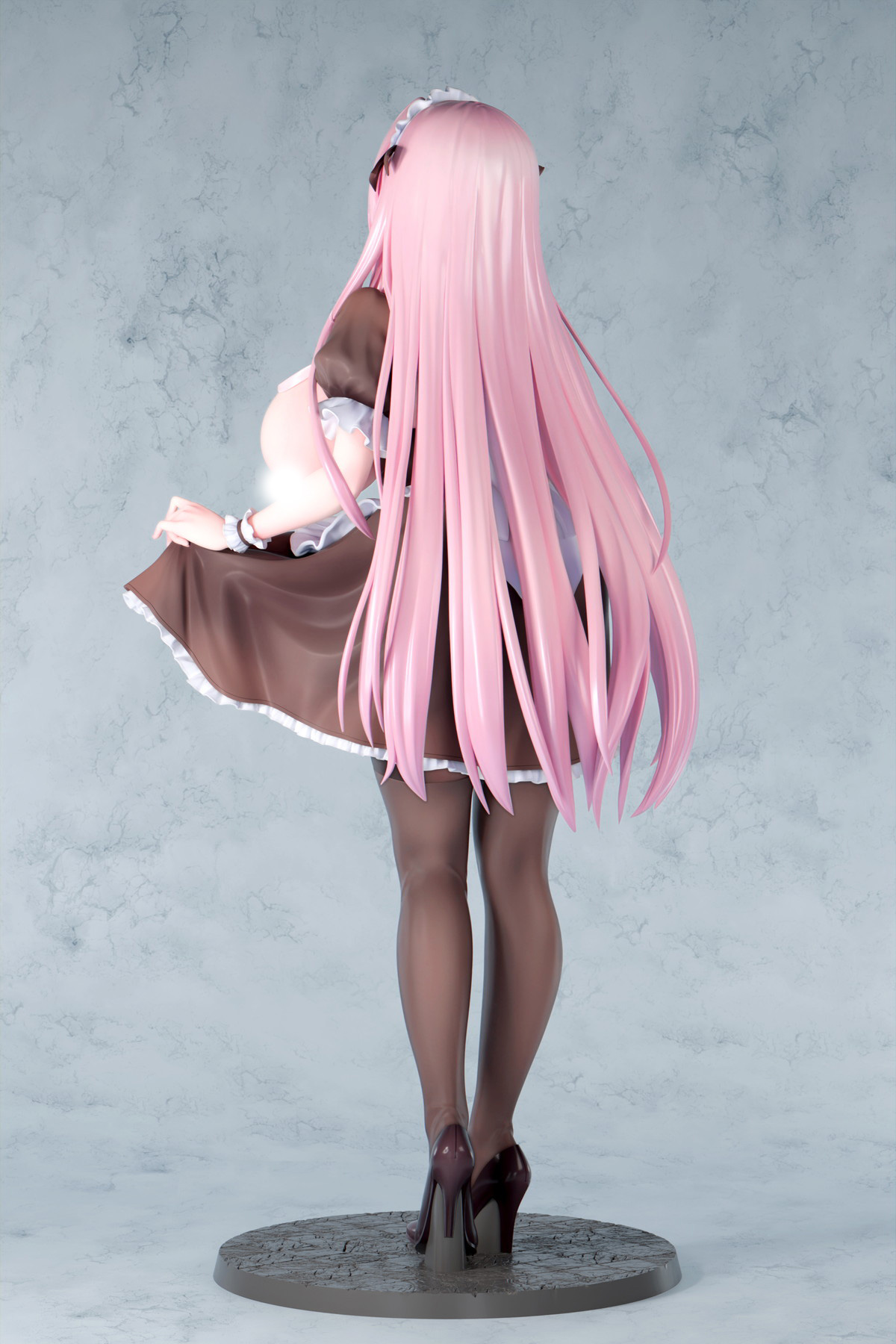 カノラユ氏オリジナルイラスト「ご奉仕メイドの清瀬めぐみさん えちえちver.」のフィギュア画像