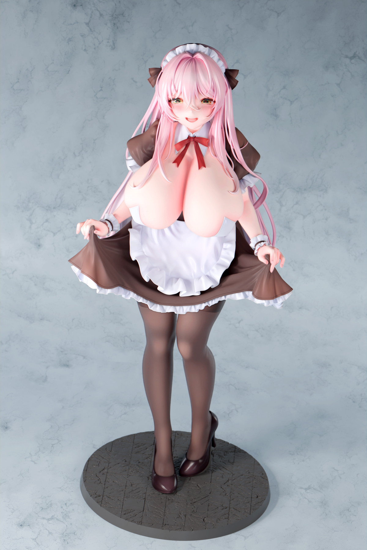 カノラユ氏オリジナルイラスト「ご奉仕メイドの清瀬めぐみさん 通常ver.」のフィギュア画像