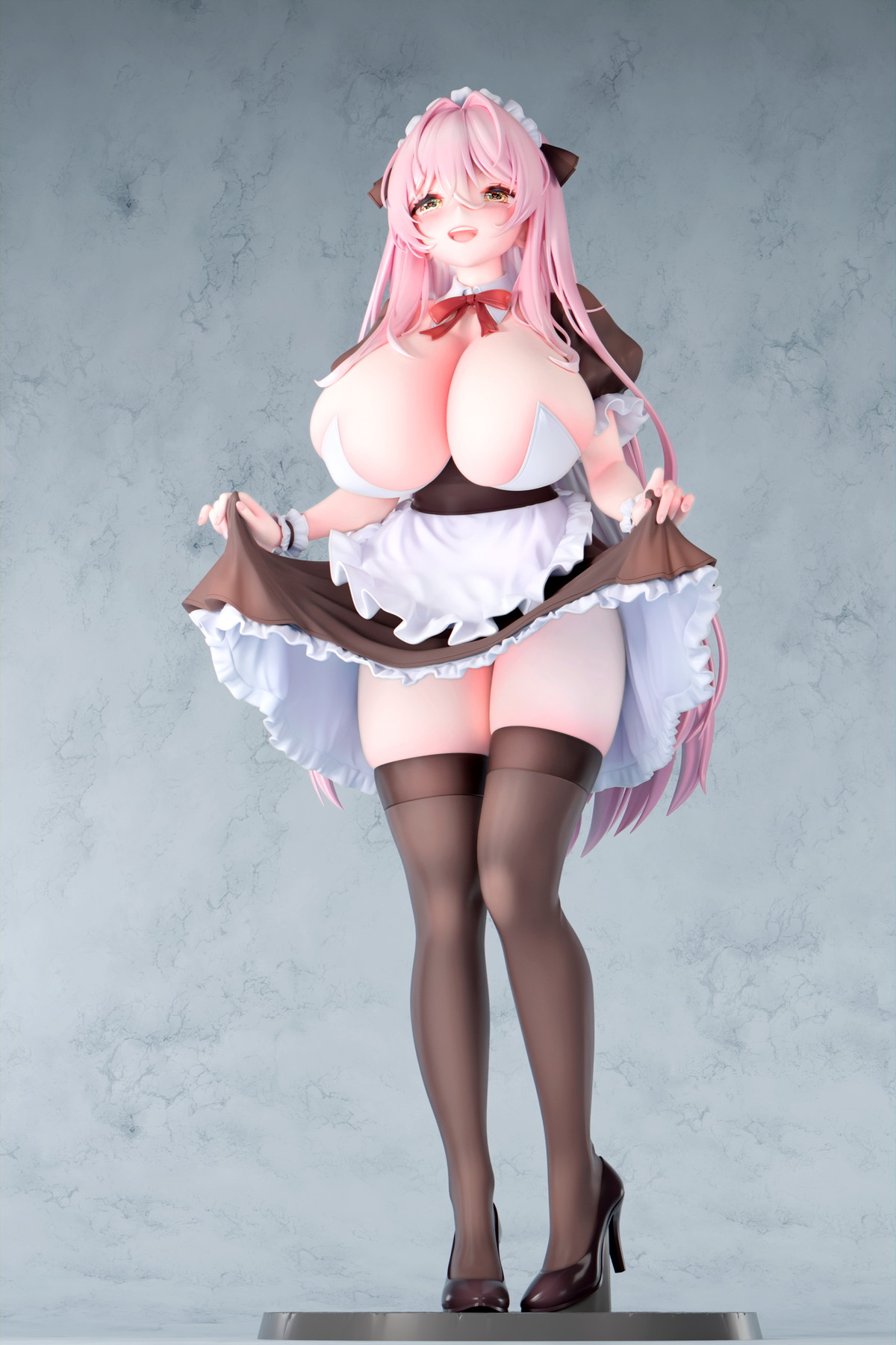 カノラユ氏オリジナルイラスト「ご奉仕メイドの清瀬めぐみさん 通常ver.」のフィギュア画像
