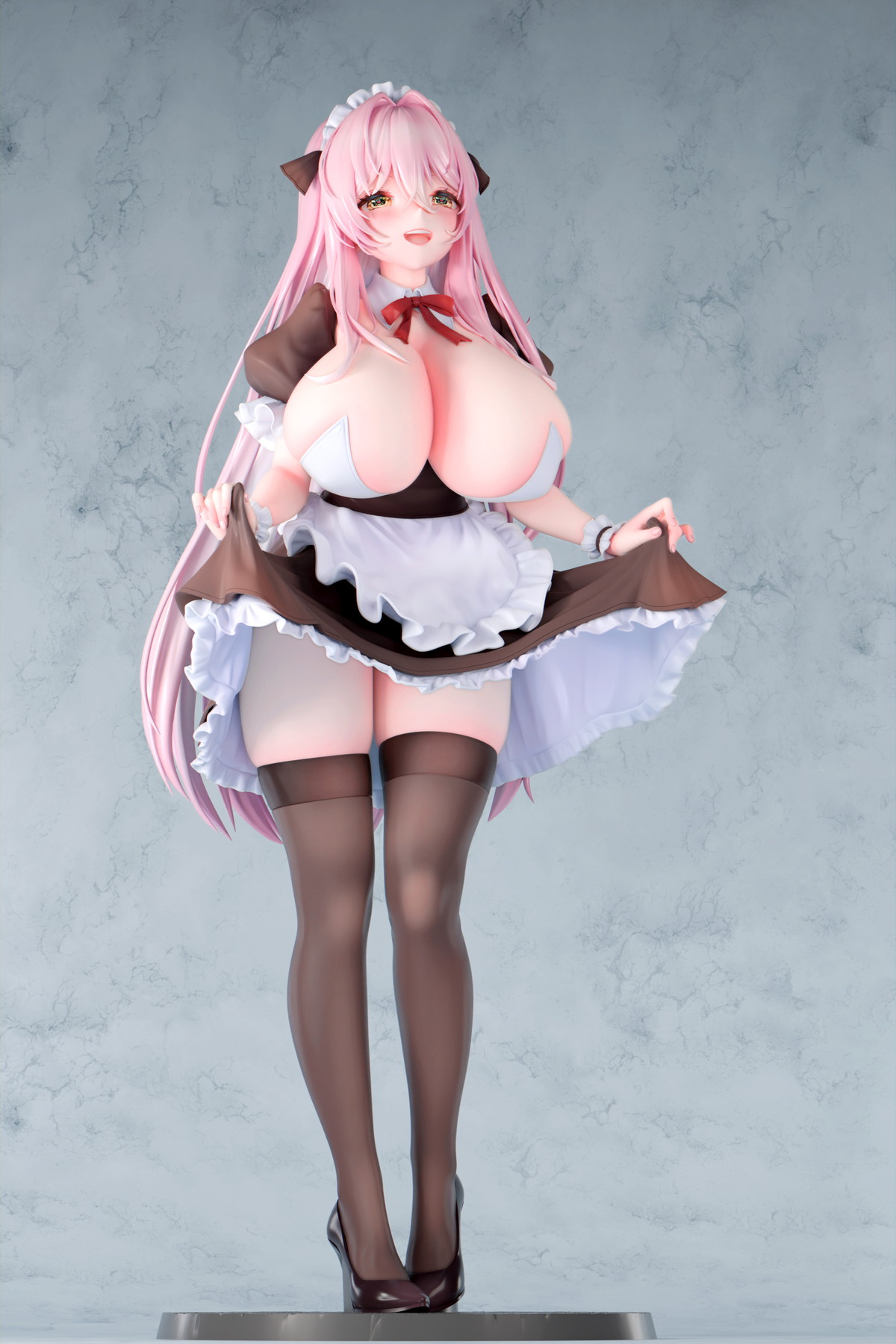カノラユ氏オリジナルイラスト「ご奉仕メイドの清瀬めぐみさん 通常ver.」のフィギュア画像