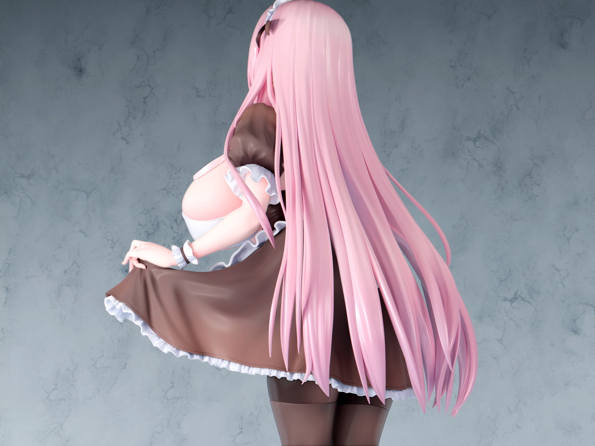 カノラユ氏オリジナルイラスト「ご奉仕メイドの清瀬めぐみさん 通常ver.」のフィギュア画像
