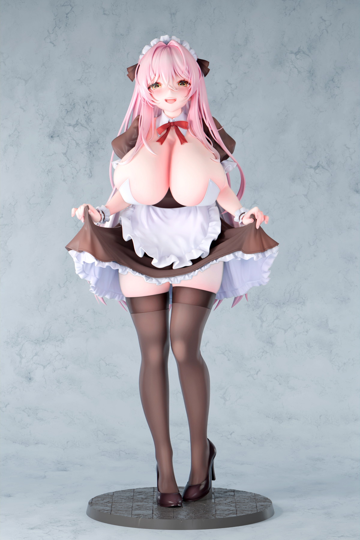 カノラユ氏オリジナルイラスト「ご奉仕メイドの清瀬めぐみさん 通常ver.」のフィギュア画像