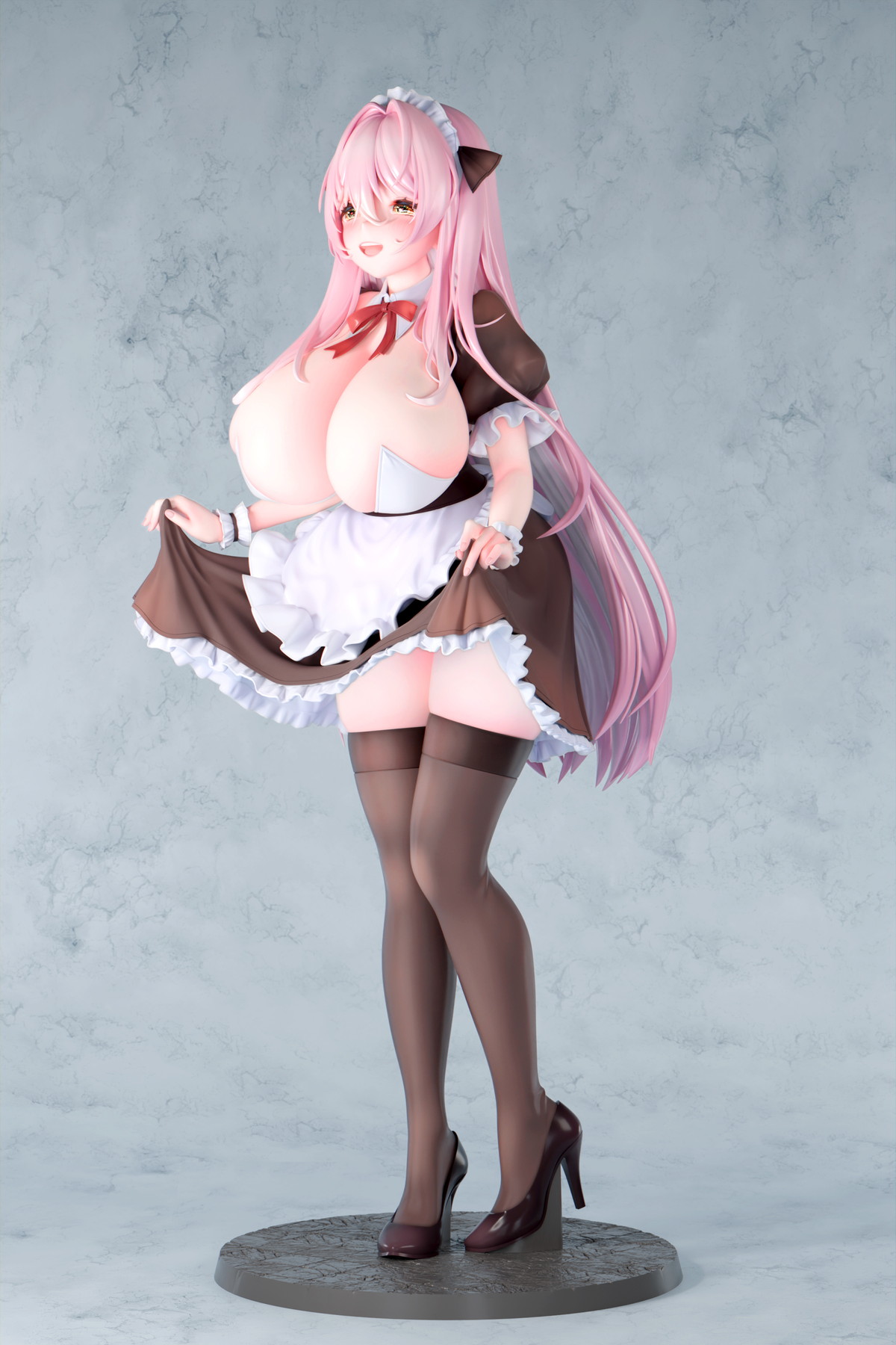カノラユ氏オリジナルイラスト「ご奉仕メイドの清瀬めぐみさん 通常ver.」のフィギュア画像