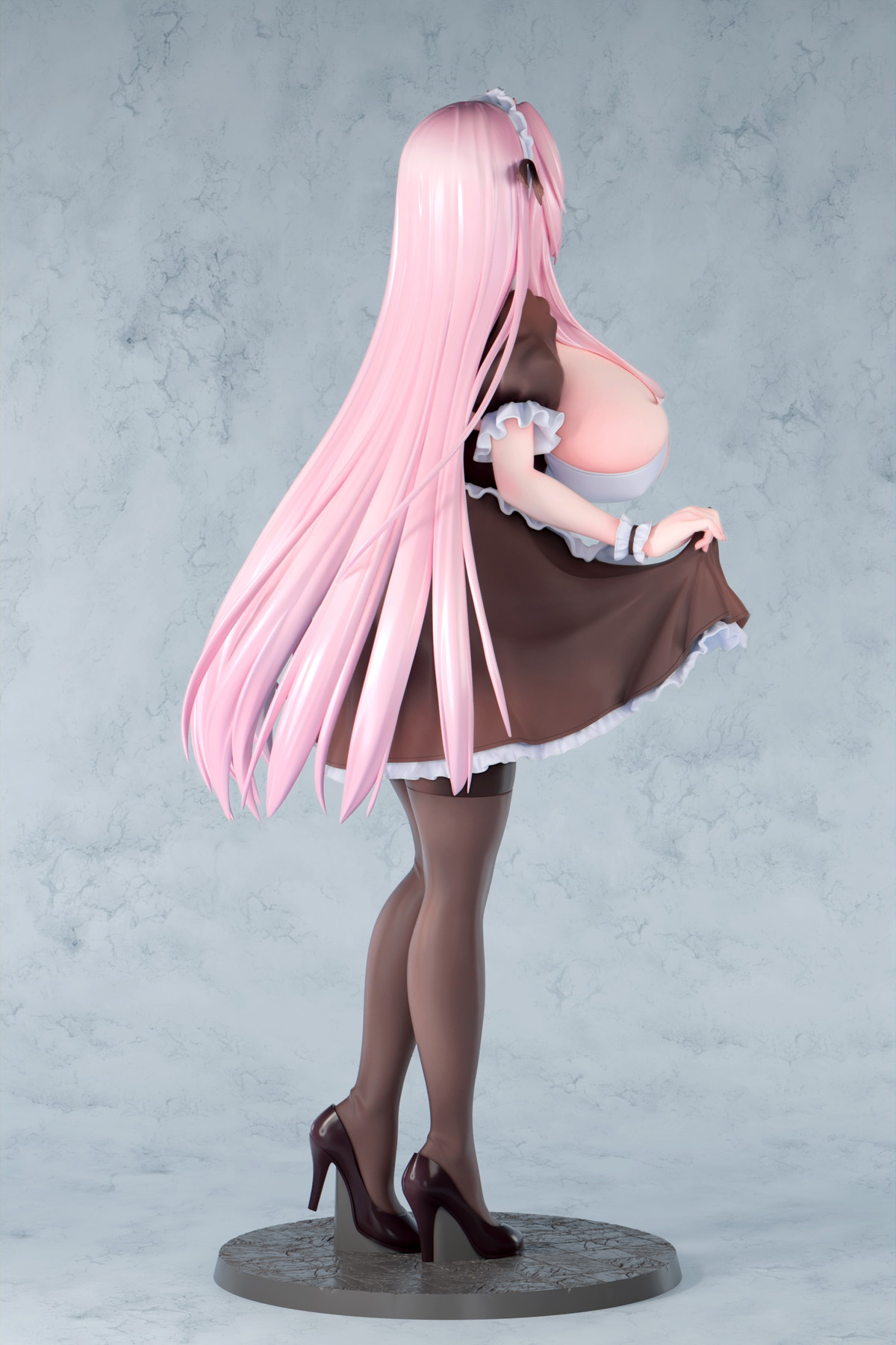 カノラユ氏オリジナルイラスト「ご奉仕メイドの清瀬めぐみさん 通常ver.」のフィギュア画像