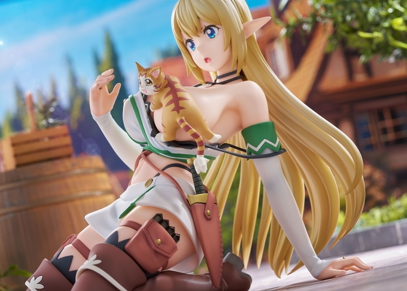 Sランクモンスターの《ベヒーモス》だけど、猫と間違われてエルフ娘の騎士(ペット)として暮らしてます「アリア&タマ」のフィギュア画像