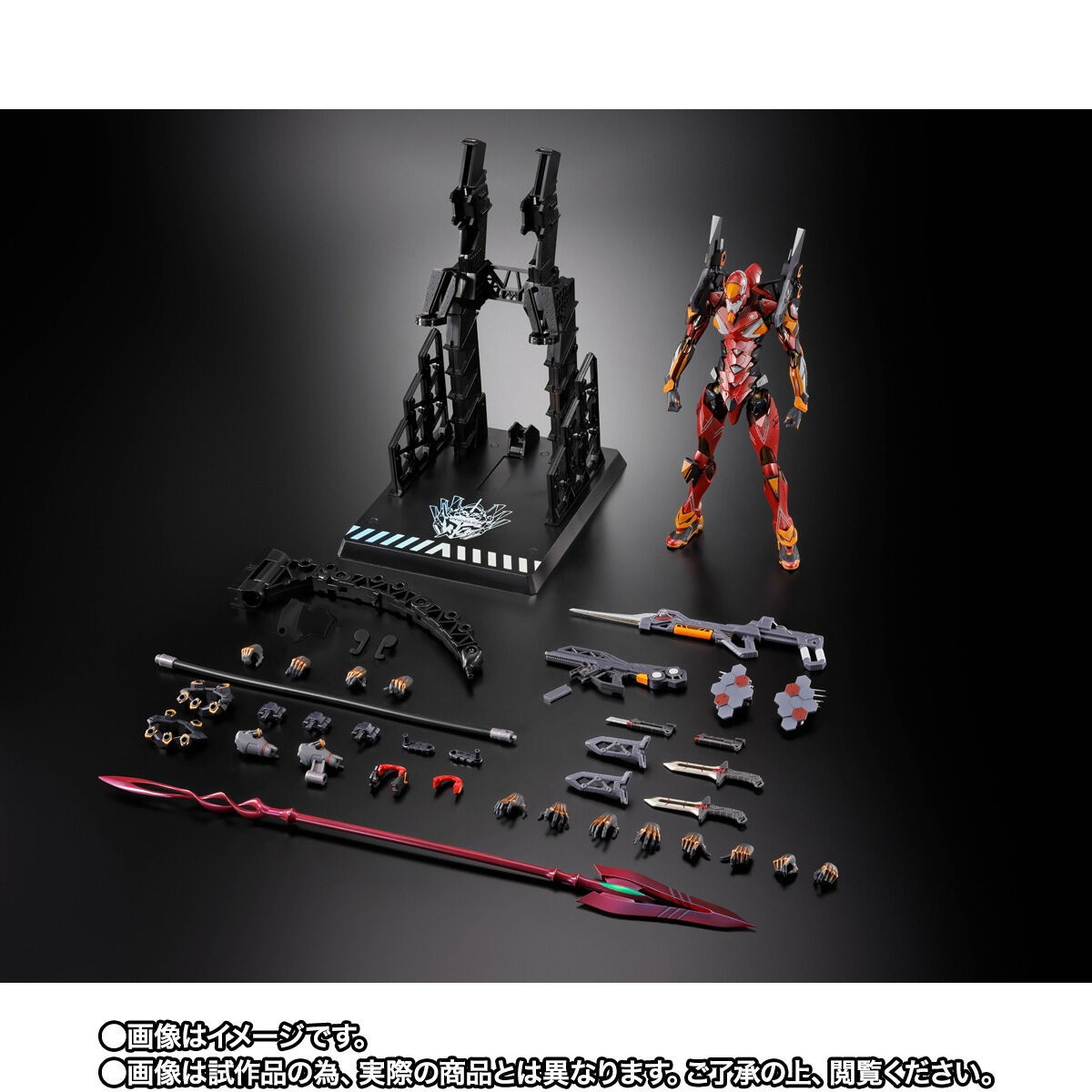 エヴァンゲリオンシリーズ「METAL BUILD エヴァンゲリオン2号機 30th with the spear of Cassius」のフィギュア画像