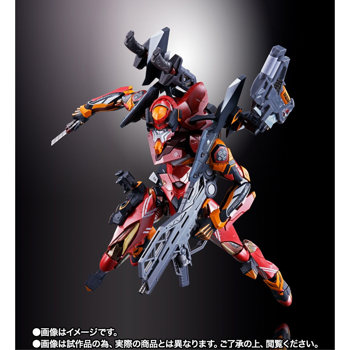 エヴァンゲリオンシリーズ「METAL BUILD エヴァンゲリオン2号機 30th with the spear of Cassius」のフィギュア画像