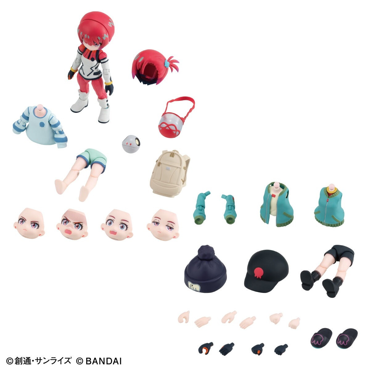機動戦士Gundam GQuuuuuuX「リンクトラベラーズ『機動戦士Gundam GQuuuuuuX』ノ世界 マチュコーディネートセット」のフィギュア画像