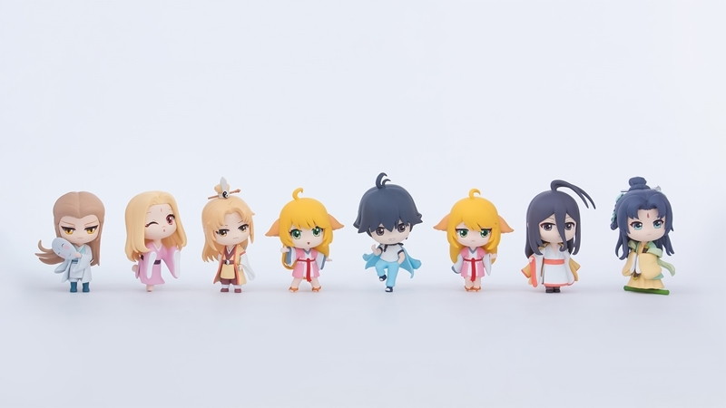 「縁結びの妖狐ちゃん 時を超えた花々シリーズ」のフィギュア画像