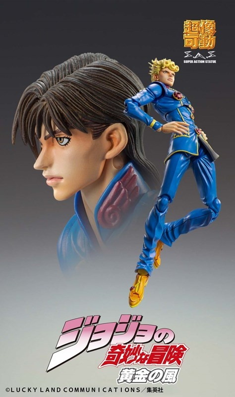 ジョジョの奇妙な冒険 黄金の風「超像可動 ジョルノ・ジョバァーナ・セカンド」のフィギュア画像