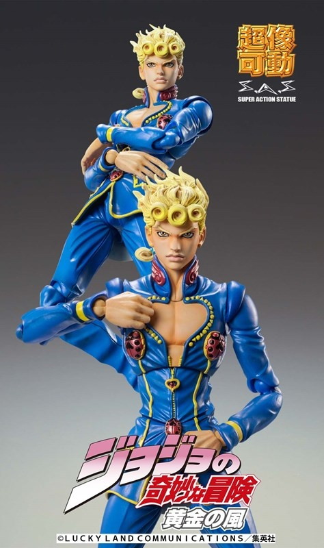 ジョジョの奇妙な冒険 黄金の風「超像可動 ジョルノ・ジョバァーナ・セカンド」のフィギュア画像
