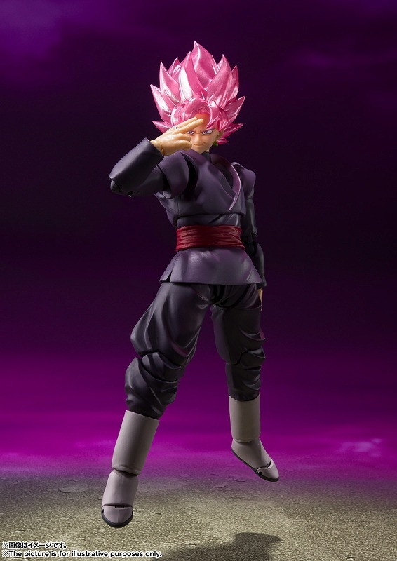 ドラゴンボール超「S.H.Figuarts ゴクウブラック-スーパーサイヤ人ロゼ-」のフィギュア画像