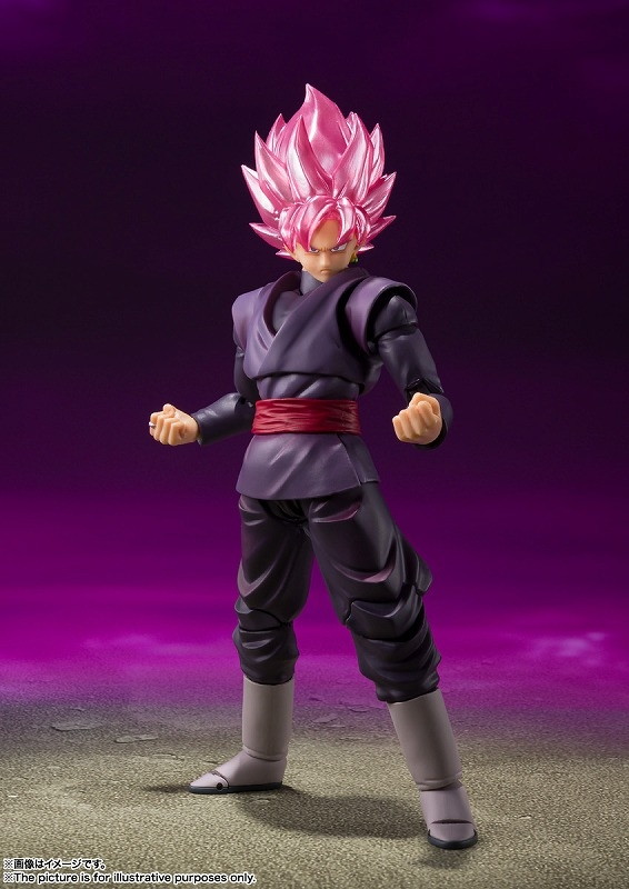 ドラゴンボール超「S.H.Figuarts ゴクウブラック-スーパーサイヤ人ロゼ-」のフィギュア画像