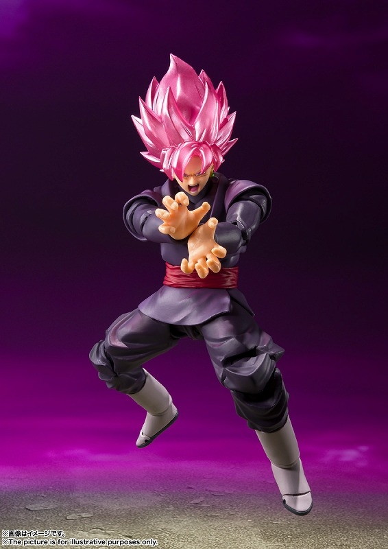 ドラゴンボール超「S.H.Figuarts ゴクウブラック-スーパーサイヤ人ロゼ-」のフィギュア画像