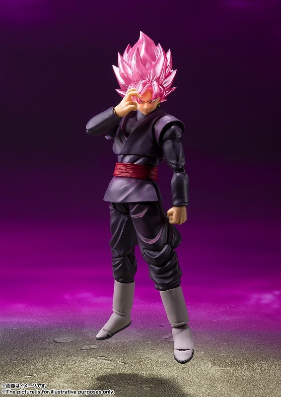 ドラゴンボール超「S.H.Figuarts ゴクウブラック-スーパーサイヤ人ロゼ-」のフィギュア画像