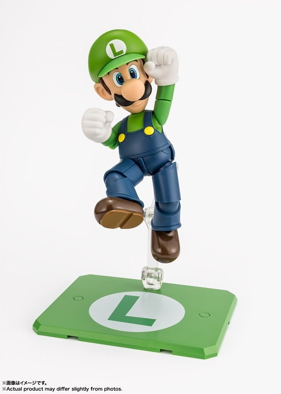 スーパーマリオ「S.H.Figuarts ルイージ (SUPER MARIO)」のフィギュア画像
