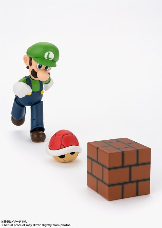 スーパーマリオ「S.H.Figuarts ルイージ (SUPER MARIO)」のフィギュア画像