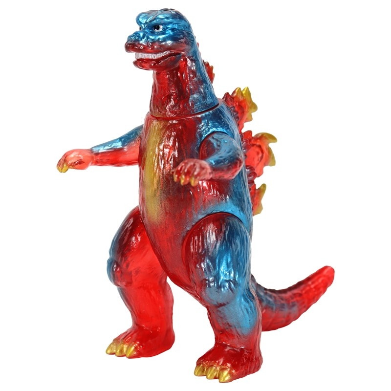 ゴジラ対メカゴジラ「CCP ミドルサイズシリーズ 第14弾 ゴジラ(1974)レトロレッドクリア Ver.」のフィギュア画像