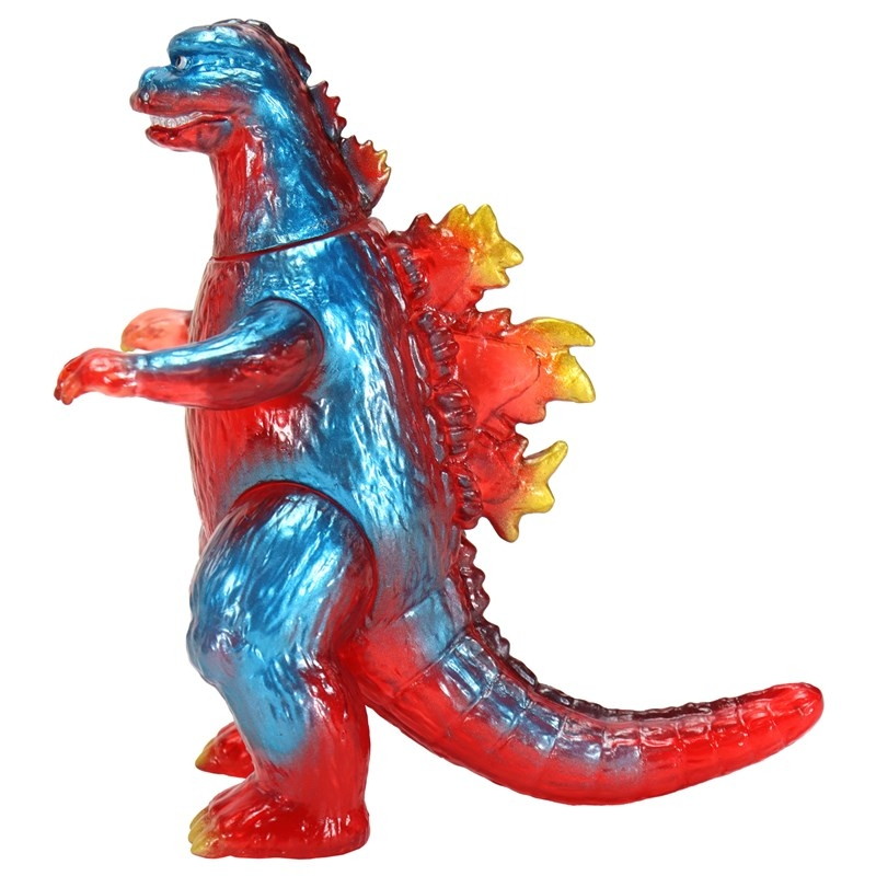 ゴジラ対メカゴジラ「CCP ミドルサイズシリーズ 第14弾 ゴジラ(1974)レトロレッドクリア Ver.」のフィギュア画像