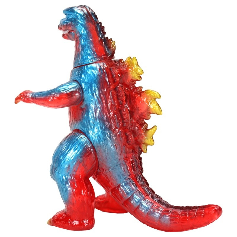 ゴジラ対メカゴジラ「CCP ミドルサイズシリーズ 第14弾 ゴジラ(1974)レトロレッドクリア Ver.」のフィギュア画像