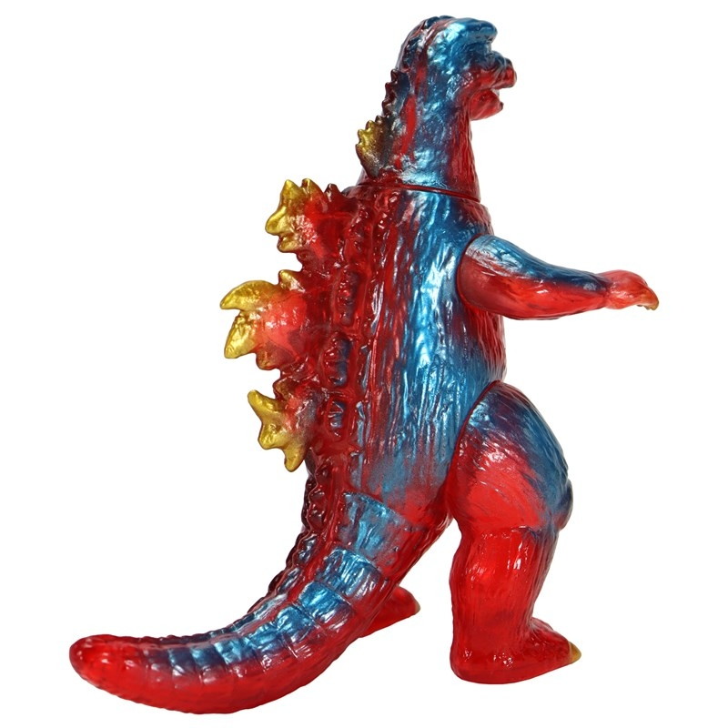 ゴジラ対メカゴジラ「CCP ミドルサイズシリーズ 第14弾 ゴジラ(1974)レトロレッドクリア Ver.」のフィギュア画像